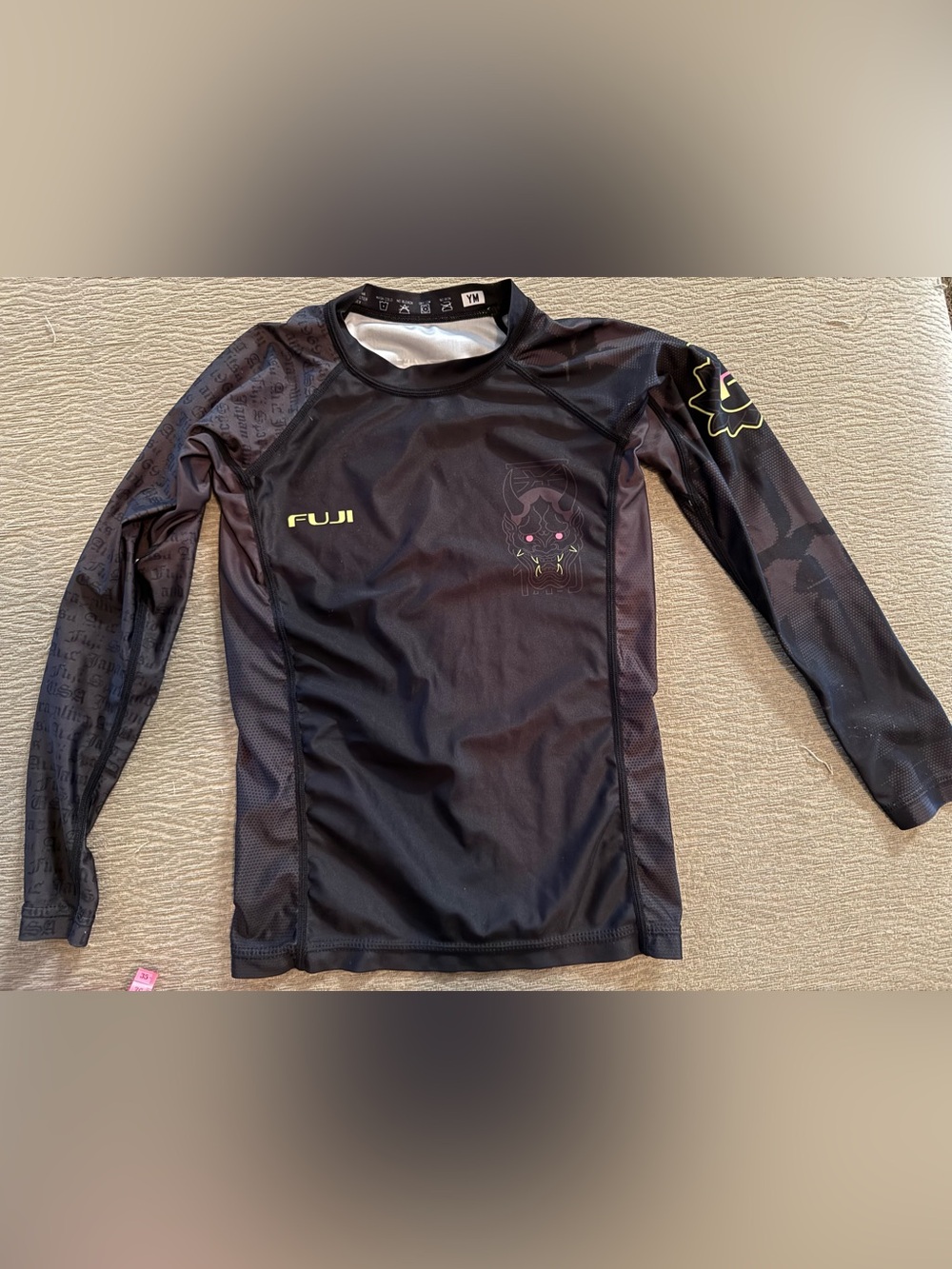 Fuji Kids' Black Long-Sleeve Performance Rash Guard